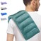 SuzziPad Microwavable Heating Pads for Reduce Discomfort, 7x16 Microwave Heated Pad for Soothing Neck and Shoulder Back Fatigue, Heatable Bag for Aches, Moist Hot Pack Heat Compress, Green