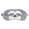 Cute Sloth Sleeping Mask, Soft Fluffy Plush Blindfold Funny Novelty Animal Sleep Mask Eye Cover Eyeshade for Kids Girls Boys Women Men Night Nap Travel Meditation (Gray, Sloth)