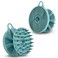 INNERNEED 2-in-1 Silicone Body Scrubber and Scalp Massager Shampoo Brush, Food-Grade Soft Material, More Hygienic, Easily Lather, Convenient for Travel, Gym, Business,etc (Dark Green)