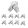 48 Pcs (24Pairs) White Cotton Gloves for Dry Hand Moisturizing Cosmetic Eczema Hand Spa and Coin Jewelry Inspection Soft, Breathable, Washable &amp; Stretchy Cloth Checking Gloves,Serving Gloves