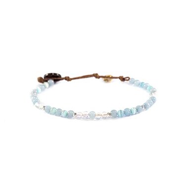 Lotus and Luna 4MM Energy Chakra Healing Bracelet with Real Stones Jade, Pearl, Rose Quartz, Amethyst, Moonstone