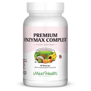 Maxi Health PremiumComplex Digestive Enzymes Aids Dairy &amp; Fats, 60 Count