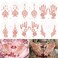 Henna Tattoo Stickers Brown Waterproof temporary hand tattoo stickers Henna Tattoo For Women Wedding Party Festivals, &amp; Parties Decoration