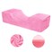 Pink Eyelash Extension Pillow, Eyelash Extension Tool for Beauty Salon, U Shape Neck Pillow with Comfortable Foam Velvet Pillowcase