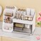 Makeup Organizer with Drawers, Skincare Organizer (Large Size Thick), Storage Box Cosmetic Display Cases, Make up Organizers for Vanity, Dresser, Desk, Kitchen, Countertop (White)