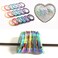 Nail Art Striping Tape Lines Kit 21 pcs 1mm 2mm 3mm Nail Tape Strips for Design DIY Silver Nails Striping Tape (Pink)