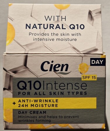 Cien Anti-Wrinkle Anti-Age Day Cream with Q10 and Vitamin E with UV Filter 50 ml by cien