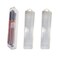 Portable Travel Cosmetic Brush Holder Dispenser Cutlery Storage Jar with Transparent Lid - Fixed Frame - Cotton Swab &amp; Dental Floss Box - 3 pcs (8.4x1.9x1.2 in)