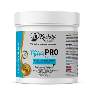 KACHITA SPELL MirrorPRO 16oz Hair Mask &amp; Deep Conditioner with Argan Oil and Keratin   Repairs Dry, Damaged Hair Professional Hair Treatment, Deep Hydration, Super Gloss/Shine, Frizz-Free Hair