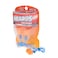 Hearos SoftStar EZ Twist Corded Foam Ear Plugs, Free Case, NRR 30, 1 Pair,Orange,5521