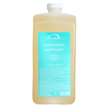 Malibu C Swimmers Wellness Shampoo - Protects Hair Against Chlorine Damage &amp; Combats Brittle Hair - Swimmers Shampoo for Removing Pool Elements