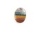 Jet 7 Chakra Bonded Layer Worry Stone Palm Stone Thumb Stone Massager Healing Crystal Oval Shaped Stone Chakra Balancing