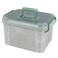 Clear First Aid Box Organizer with Compartments, Plastic Family Medical Supplies Storage Box