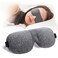 NEWVANGA Sleep Mask for Back and Side Sleeper, Block Out Light, Sleeping Eye Mask of 3D Night Blindfold, Zero Eye Pressure Ultralight Travel Eye Cover Grey