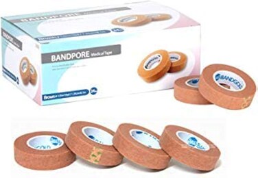 Micropore Medical Paper Tape Roll - 1/2" X 10yds (24 Rolls per Box)