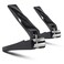 FERYES Nail Clippers with Catcher 2 PCS Set, No Splash Fingernail Clipper and Toenail Clipper, Stainless Steel Nail Cutters - W/Black Metal Case Packing