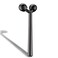 Tekson Face Roller, Facial Metal Massager, Massage Tool for face (Black)
