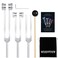 Tuning Forks for Healing Set (128Hz, 256Hz, 512Hz), Tuning Fork with Reflex Hammer for Healing/Frequency Instrument/Sound Therapy/Chakra/Yoga and Meditation Tools (Silvery), Stress Relief Gift
