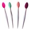 Lip Brush Tool,Double-Sided-Silicone Lip Scrub Brush Silicone Lip Brush Exfoliating for for Men Women(4 Colors,4 PCS)