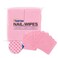 BLUERISE Lint Free Nail Wipes Pink 600pcs Nail Polish Remover Pads Soft Absorbable Eyelash Extension Glue Cleaning Wipes