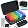 Yewltvep Monthly Pill Organizer 3X a Day, Monthly Pill Organizer 3 Times a Day, Medicine Pill Boxes with 32 Daily Compartments 30 Day Pill Holder with Hard Travel Case + Weekly Pill Bag 3 Times a Day