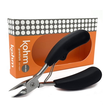 Kohm Toenail Clippers   Extra-Wide Blade &amp; Non-Slip Grip for Thick, Ingrown &amp; Fungal Nails   Heavy Duty Nail Cutter for Seniors, Men, Women &amp; Pets