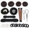 Hair Bun Maker Set 31 Piece Styling Accessory Set The Most Complete Styling Accessory Set (Brown)