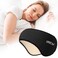 Sleep Mask, Eye Mask for Sleeping with Heads Adjustable, Earmuffs for Sleep, Ear Warmers for Men &amp; Women, 2 in 1 Ear Mask and Eye mask, Comfortable &amp; Soft Eye Cover for Side Sleepers (Black)