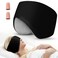 Sleep Mask, Eye Mask for Sleeping with Heads Adjustable, Earmuffs for Sleep for Men &amp; Women, 2 in 1 Ear Mask and Blindfold, Soft Dual-Sided All-Season Eye Cover for Side Sleepers (Black)