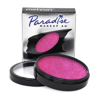 Mehron Makeup Paradise Makeup AQ Pro Size   Stage &amp; Screen, Face &amp; Body Painting, Special FX, Beauty, Cosplay, and Halloween   Water Activated Face Paint &amp; Body Paint 1.4 oz (40 g) (Metallic Fuchsia)