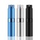 8ML Mini Atomizer Perfume Travel (Matte Black&amp;Silver&amp;Blue) Refillable Bottle Portable Spray Bottle for Cologne and Perfume (3pcs)