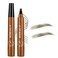 Eyebrow Pen Waterproof Microblading Eyebrow Pencil with 4-Prong Micro-Fork-Tip Applicator, Eyebrow Contouring Pen for Women Creates Natural Looking Brows Effortlessly (Natural Black)