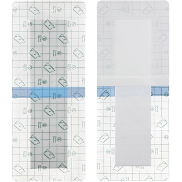 Waterproof Bandages for Knee Replacement Shower Cover Post Surgical Recovery Shower Protector First Aid Wound Adhesive Island Dressing Incisions 4 X 10 Inch Pack 0f 25