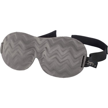 Bucky Ultralight Travel &amp; Sleep Chevron Eye Mask, Gray, One Size