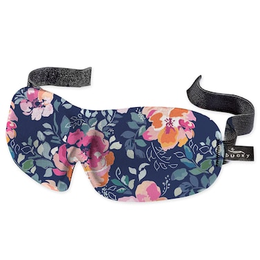 Bucky 40 Blinks No Pressure Eye Mask for Travel &amp; Sleep, Midnight Floral, One Size