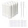 12 Sets Essential Oil Aromatherapy Tubes Inhaler Sticks Blank Nasal Inhalers(12 Complete Sticks) + 2 Polyethylene Pipette Droppers