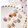 Dedyel Smile Nail Art Stickers Cute Nail Stickers Cartoon Nail Stickers 5D Embossed Smile Face Nail Stickers Kawaii Self-Adhesive Nail Stickers for Women Girls Kids Nail Art Decoration