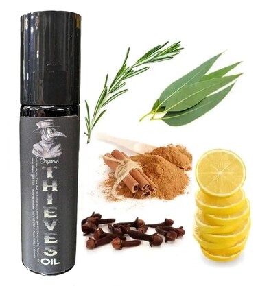 Essential Oil Immunity Blend Roll On, 100% Pure   Health Shield Aromatherapy - 10 ml / .33oz Stainless Roller   Small Batch