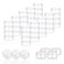 ZEJIA 3 Gram Sample Containers with Lids, 100 Count Tiny Sample Jars, 3ML Makeup Cosmetic Containers for Lip Balms, Lotion, Powder, Beauty Products(Clear Lids)