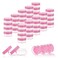 ZEJIA 10 Gram Sample Containers, 40 Count Cosmetic Containers with Lids, Refillable Empty Sample Jars, Small Plastic Containers with Lids (Pink)