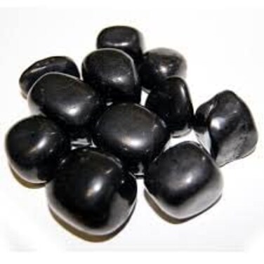 Pachamama Essentials Tumbled Shungite Stones - Polished Gemstone - Reiki and Energy Crystal Healing (5)