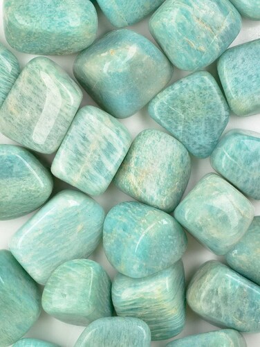 Pachamama Essentials Amazonite Tumbled - Healing Stone - Crystal Healing 20-25mm (5)
