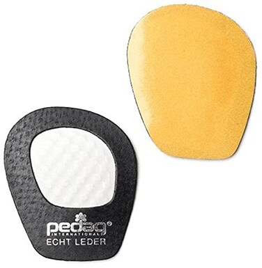 Pedag 2832 Girl Self Adhesive Forefoot Grip for Pumps and Sandals, Black Leather, One Size Fits All, One Pair Pack
