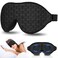 Sleep Mask, 3D Deep Contoured Eye Mask for Women Men, Blocking Lights Sleeping Mask Night Eye Sleep Mask Blindfold Soft Breathable Eye Shade Cover with Adjustable Strap for Travel Yoga Nap (#4)