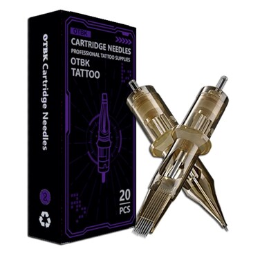 OTBK Tattoo Cartridge Needles(20PCS), 12 0.35mm standard 9RM with Membrane Professional Disposable (1209RM)