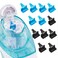 ETCBNIU Silicone Saltwater Pods Refills Accessories Compatible with Navage Nasal Care Nasal Irrigation System - Save Salt Water pods for Easy Operation (6 Black + 6 Blue), nomal