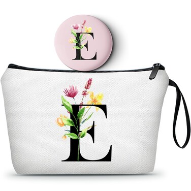 SEAMOON Gifts for Women Birthday Unique,Makeup Bag,Maid of Honor Gifts,Friendship Gifts for Women,Sister Birthday Gifts from Sister,Bridesmaid Bride Cosmetic bag with Mirror,Mothers Day Gifts,E