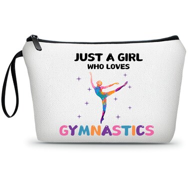 Gymnastics Cosmetic Bag, Travel &amp; Daily Use, Gymnastics Theme, Multifunctional Makeup Bag, Gift for Girls &amp; Women