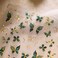 Butterfly Nail Art Stickers, 5D Embossed Green Butterfly Nail Decals Green Gold Butterfly Star Nail Art Supplies Luxurious Butterfly Nail Design Manicure Accessories for Women Girls