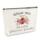 Mother's Day Best Grandma Gifts Glamma Makeup Bag Gift Christmas Birthday Gift for Grandmother Grandma Nana Gift from Granddaughter Cosmetic Bag Funny Grandma Gift Makeup Pouch Travel Toiletry Bag